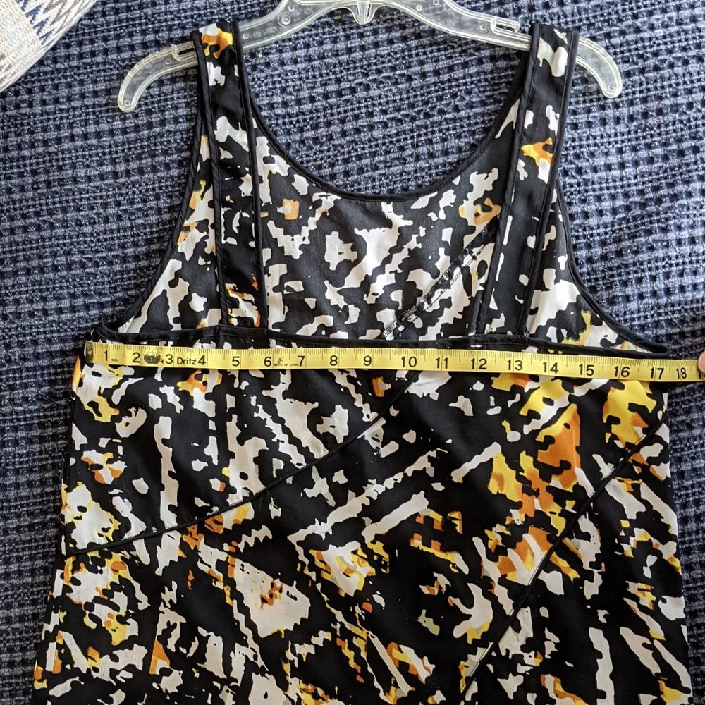 Walter Baker W118 Black Print Asymmetrical Dress M - Picture 10 of 15